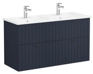 Koupelnová skříňka s umyvadlem VitrA Root 120x67x46 cm modrá mat ROOTG120BINTS