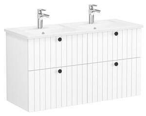 Koupelnová skříňka s umyvadlem VitrA Root 120x67x46 cm bílá mat ROOTG120WINTS