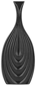 Dekorativní váza THAPSUS 39 cm Keramika Černá