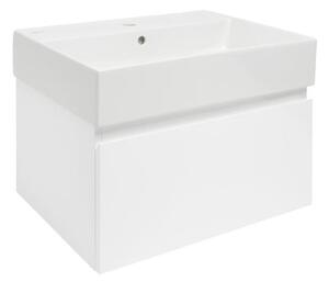 Koupelnová skříňka s umyvadlem SAT B-WAY 59x30x45 cm bílá lesk BWAY60WU2