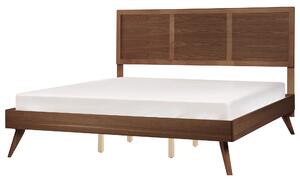 Postel ISTRES 180 x 200 cm Tmavý jasan
