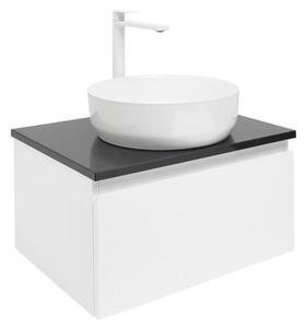 Koupelnová skříňka s krycí deskou SAT B-WAY 59x30x45 cm bílá lesk BWAY60WTKUB