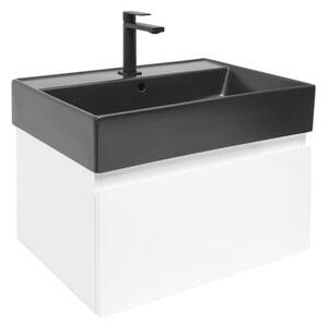 Koupelnová skříňka s umyvadlem SAT B-WAY 59x30x45 cm bílá lesk BWAY60WU2BB