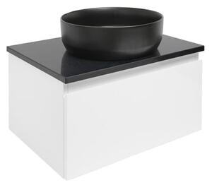 Koupelnová skříňka s krycí deskou SAT B-WAY 59x30x45 cm bílá lesk BWAY60WTK