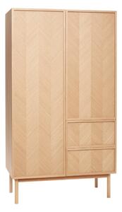 Šatní skříň z dubového dřeva 100x180 cm Herringbone – Hübsch