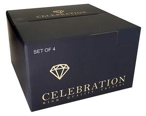 Celebration Crystals Classic sklenice na rum 220 ml 4 ks