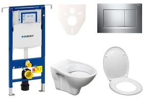 Cenově zvýhodněný závěsný WC set Geberit do lehkých stěn / předstěnová montáž + WC Ceramia S-Line Pro 111.355.00.5ND6