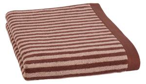 Froté ručník s proužkovaným vzorem 500g/m2 červená/bílá ručník 50x100 cm