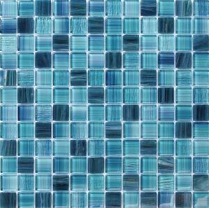 Skleněná mozaika Premium Mosaic tyrkys 30x30 cm lesk MOSCH77