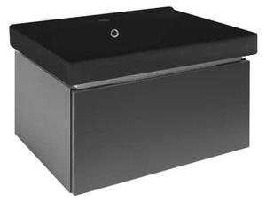 Koupelnová skříňka s umyvadlem SAT Feel 60x30x46 cm antracit mat SATFEEL60ANTU1MB