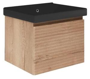 Koupelnová skříňka s umyvadlem Naturel Savona 58x43x45 cm dub mat SAVONA60DHU1B