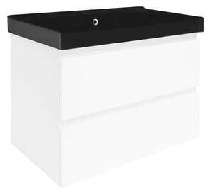 Koupelnová skříňka s umyvadlem SAT B-Way 79x50x45 cm bílá lesk BWAY280WU1B