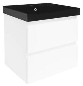 Koupelnová skříňka s umyvadlem SAT B-Way 59x50x45 cm bílá lesk BWAY260WU1B
