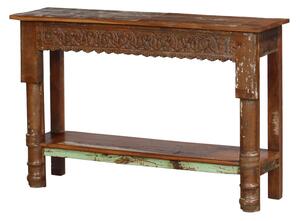Konzolový stolek z teakového dřeva, 140x32x90cm (3M)