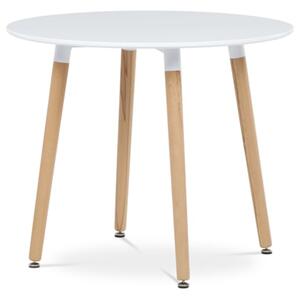 Jídelní stůl Autronic 90x74 cm bílý mat DT-306 WT