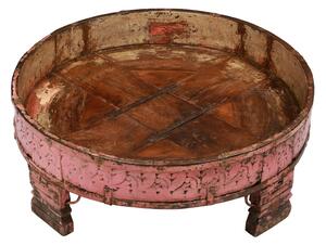 Kulatý stolek z teakového dřeva, 72x72x25cm (8W)
