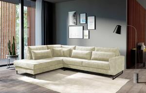 ROHOVÁ SEDAČKA, textil, kompozitní dřevo, béžová Livetastic - Sedací soupravy, Online Only
