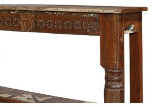 Konzolový stolek z teakového dřeva, 140x32x90cm (3N)