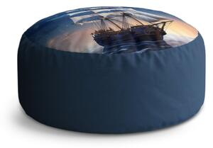 Sablio Taburet Circle Plachetnice mezi horami: 40x50 cm