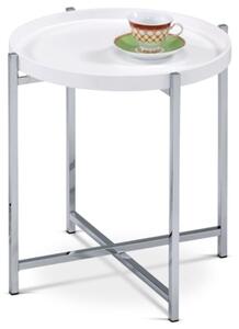 Odkládací Stolek Autronic 50x50 cm bílý Dřevo mat 80135-12 WT
