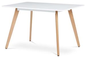 Jídelní stůl Autronic 120x74 cm bílý MDF mat DT-313 WT
