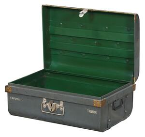 Plechový kufr, příruční zavazadlo, 60x39x27cm