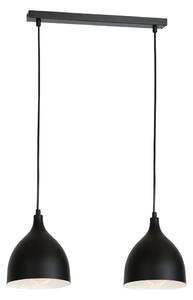 Lustr na lanku NOAK 2xE27/15W/230V černá