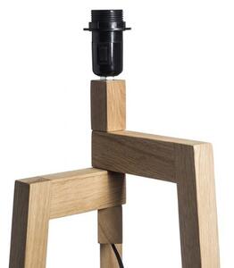 WOODY stolní podstavec dub 230V E27 25W - RED - DESIGN RENDL