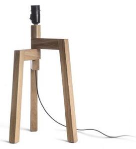 WOODY stolní podstavec dub 230V E27 25W - RED - DESIGN RENDL