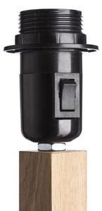 WOODY stolní podstavec dub 230V E27 25W - RED - DESIGN RENDL