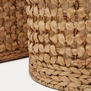 Set dvou košů na prádlo z přírodních vláken Kave Home Tressa 50/60 cm