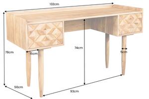 Psací stůl ALPINE 130 CM masiv akácie Nábytek | Kancelářský nábytek | Stoly