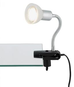 Lampa Briloner na klipu s flexibilním ramenem - GU10, v.34 cm Barva: Bílá-tian