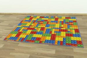Dětský metrážový koberec Lego