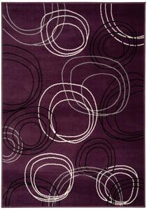 Hans Home | Kusový koberec Kruhy lila - 120x170