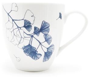Porcelánový hrnek Ateliér Dorda Ginkgo, bílý, český porcelán, autorská ilustrace, 670 ml