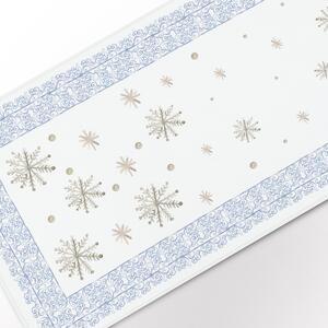 Lenbutik Lněný, luxusní běhoun na stůl , Hvězdné Vánoce Rozměry ubrusů: 220x50 cm