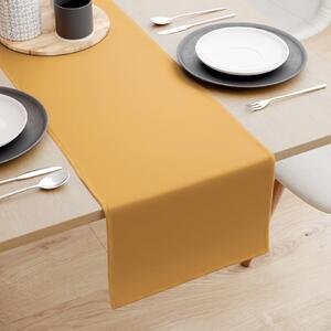 Goldea běhoun na stůl 100% bavlněné plátno - hořčicový 50x140 cm