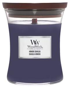 WoodWick Střední vonná svíčka WoodWick, Hinoki Dahlia