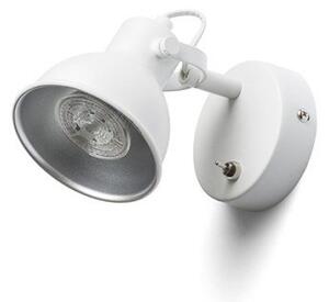 ROSITA I nástěnná bílá/stříbrnošedá 230V LED GU10 9W - RED - DESIGN RENDL