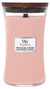 Vonná svíčka WoodWick loď, Pressed Blooms & Patchouli