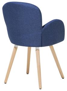 Dvě čalouněné židle v modré barvě BROOKVILLE
