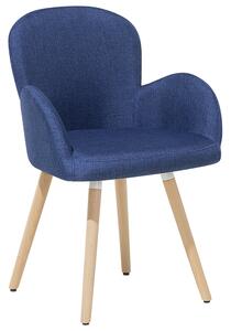 Dvě čalouněné židle v modré barvě BROOKVILLE