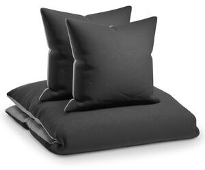 Sleepwise Soft Wonder-Edition, povlečení, tmavě šedá/světle šedá, 155 x 200 cm, 80 x 80 cm