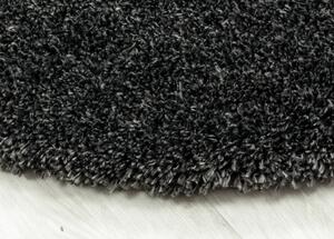 Breno Kusový koberec FLUFFY kruh 3500 Grey, Šedá, 120 x 120 cm