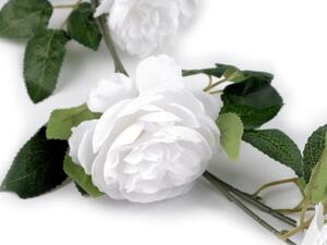 Umělá květinová girlanda popínavá růže - 1 bílá