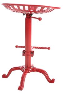 Červená Retro barová židle TRAKTOR SPECIAL litina A01-2474