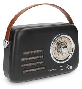 Nedis RDFM2600BK - FM retro rádio 3W/5V 1500 mAh