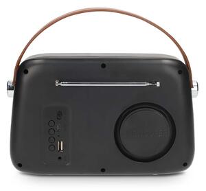 Nedis RDFM2600BK - FM retro rádio 3W/5V 1500 mAh
