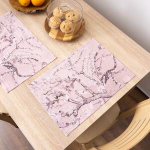 Lenbutik Prostírání Vincent Van Gogh Almond Blossom verze světle růžová
